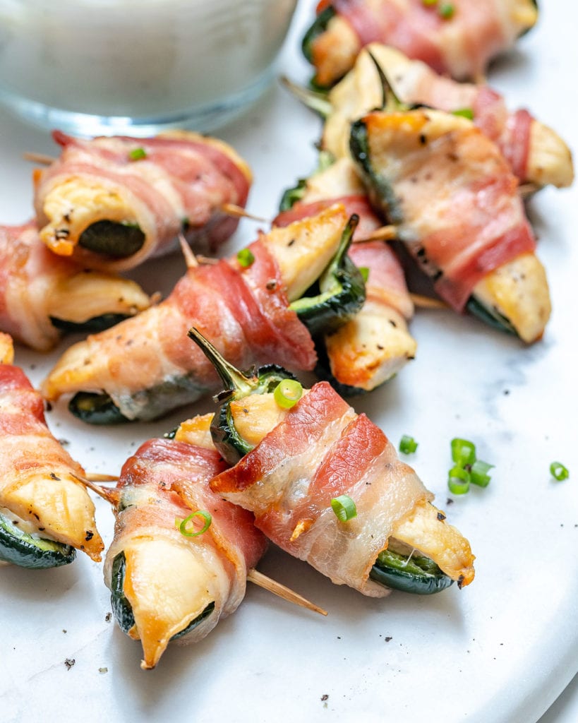 Bacon Wrapped Chicken Jalapeño Bites